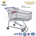 Germany style supermarket shopping cart with chair/supermarket shopping cart/folding shopping cart with seat